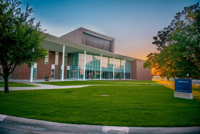 Music Building on Campus.