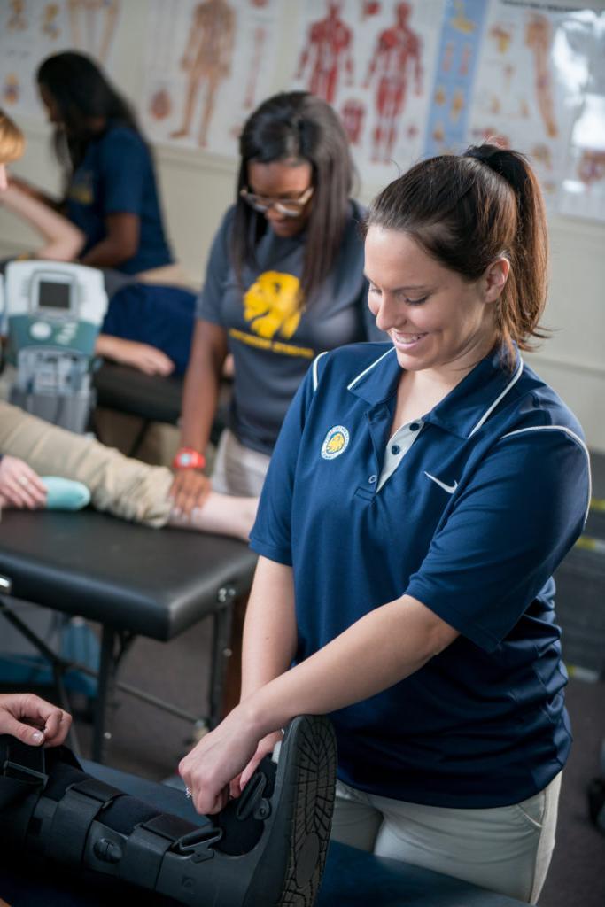 Exercise Science student during a practical course.